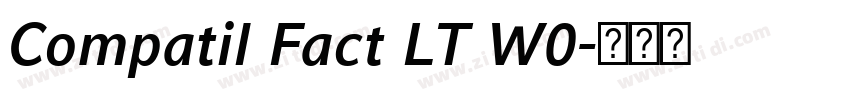 Compatil Fact LT W0字体转换